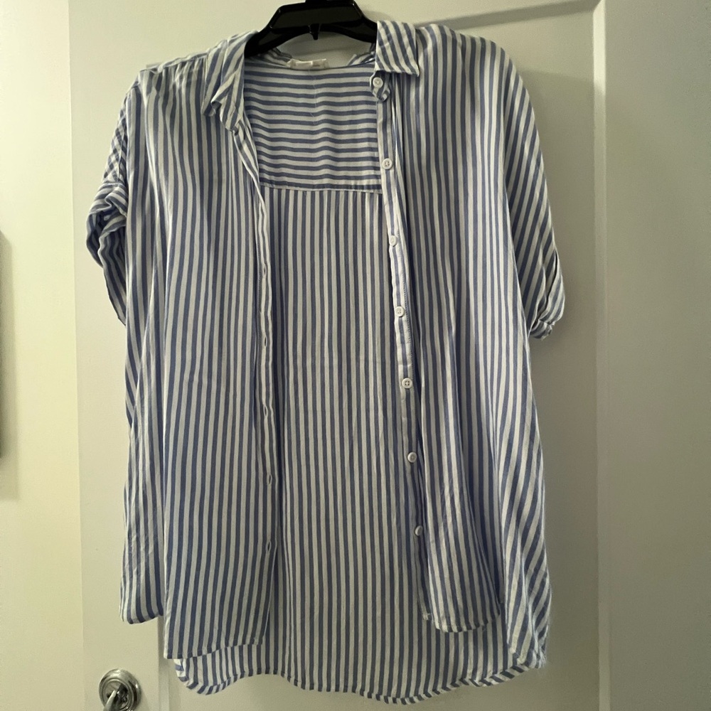 Pinstripe button down